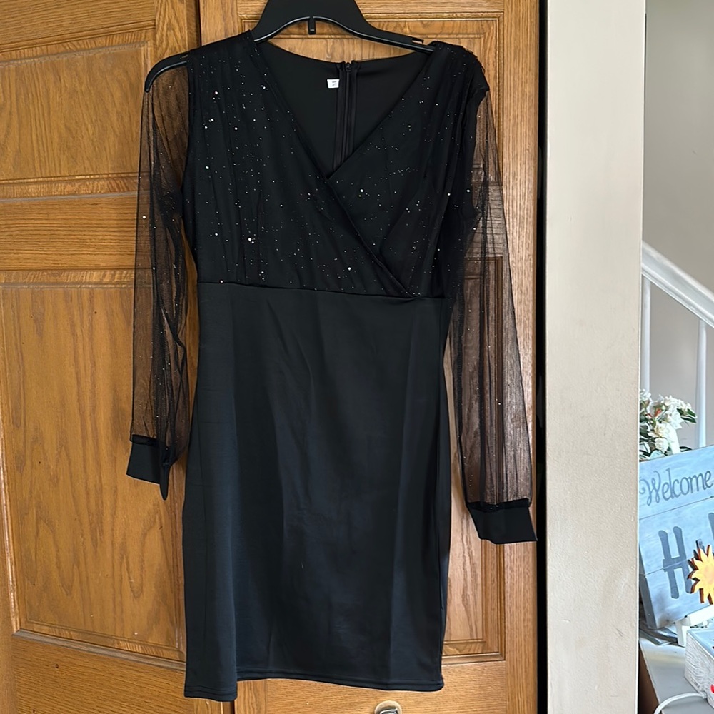 Little black dress.